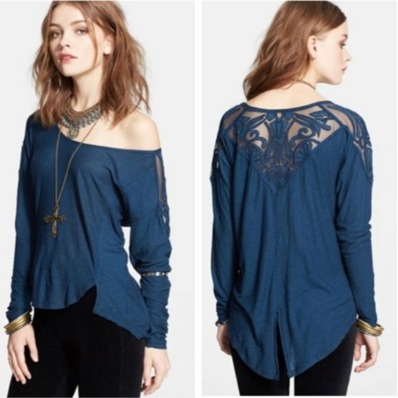 Free People Emerald Green Gatsby Embroider… - Picture 1 of 5